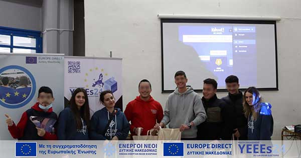 Ο ΟΕΝΕΦ στο 1ο ΕΠΑ.Λ Γρεβενών για την συμμετοχή των νέων στις Ευρωεκλογές (YEEEs24)