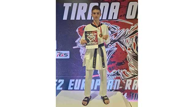 Χρυσό μετάλλιο για τον Πέτρο Δόκο, της Μακεδονικής Δύναμης Κοζάνης, στο TOP TIRANA OPEN 2024