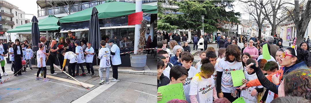 Σουρδοπαιχνίδια και χαρά: Γέμισε παιδικές φωνές η πλατεία της Κοζάνης