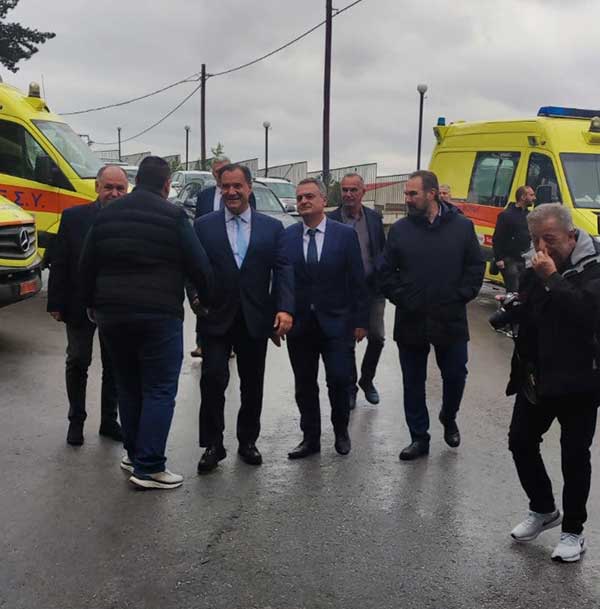 Επίσκεψη του υπουργού υγείας Άδωνι Γεωργιάδη στο νοσοκομείο Φλώρινας και στον τομέα ΕΚΑΒ Φλώρινας