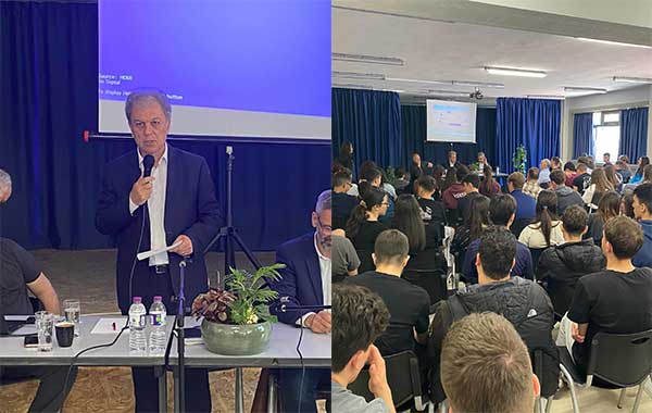 Ο Γιώργος Αμανατίδης μίλησε για την απολιγνιτοποίηση και τη δίκαιη αναπτυξιακή μετάβαση στην εκδήλωση του 3ου ΓΕΛ Κοζάνης