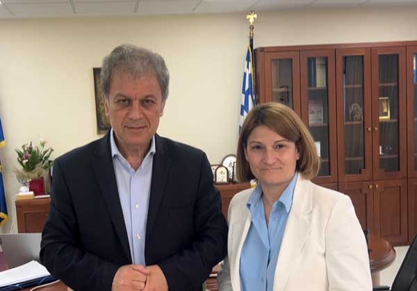 Η Γραμματέας Ανθρωπίνων Δικαιωμάτων ΝΔ Μαρία Νάτσιου επισκέφθηκε τον Περιφερειάρχη Δυτικής Μακεδονίας, Γιώργο Αμανατίδη