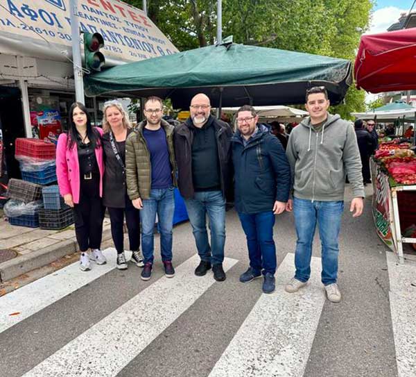 Επίσκεψη του υποψηφίου ευρωβουλευτή του ΠΑΣΟΚ – Κίνημα Αλλαγής Σάκη Αρναούτογλου στην Κοζάνη