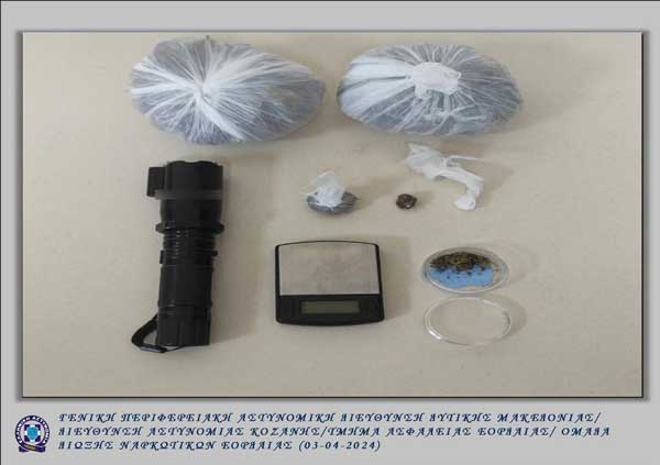 Συνελήφθη 22χρονος στην πόλη της Πτολεμαΐδας για διακίνηση ναρκωτικών ουσιών και παράβαση της νομοθεσίας περί όπλων