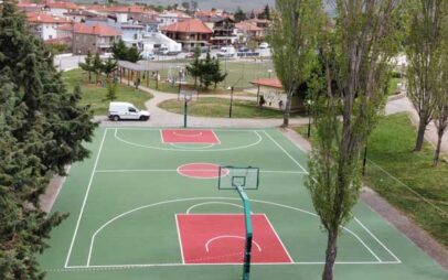 Διάστρωση με ακριλικό δάπεδο σε 6 επιπλέον γήπεδα μπάσκετ στο Δήμο Βοΐου