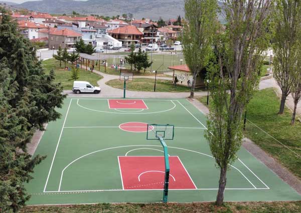 Διάστρωση με ακριλικό δάπεδο σε 6 επιπλέον γήπεδα μπάσκετ στο Δήμο Βοΐου