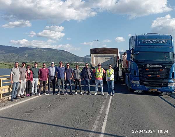 Ολοκληρώθηκαν οι προγραμματισμένες δοκιμαστικές φορτίσεις στην Υψηλή Γέφυρα Σερβίων