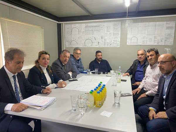 Επίσκεψη του Υφυπουργού Υποδομών Νίκου Ταχιάου στην σήραγγα Κλεισούρας