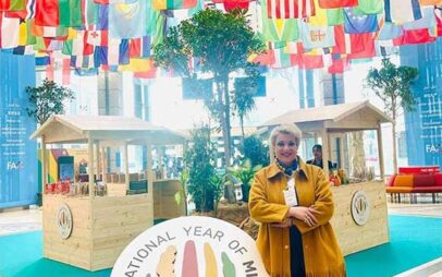 Η Μαρία Μπότη, με καταγωγή από τη Δεσκάτη Γρεβενών, ως μοναδική παραγωγός βρώσιμου κεχριού, εκπροσώπησε την Ελλάδα στο FAO