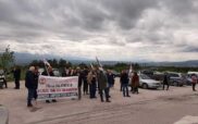 Διαμαρτυρία του ΠΑΣΑΣ ΔΕΗ κατά την επίσκεψη του Υπουργού Υγείας Άδωνι Γεωργιάδη