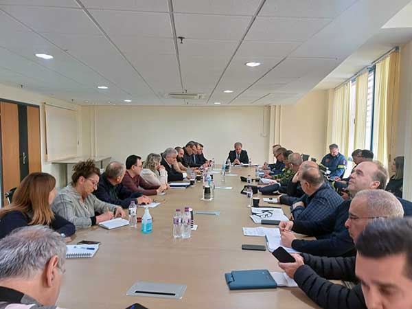 Περιφέρεια Δυτικής Μακεδονίας: Συνάντηση του Περιφερειάρχη με τους αρμόδιους φορείς για θέματα Πολιτικής Προστασίας