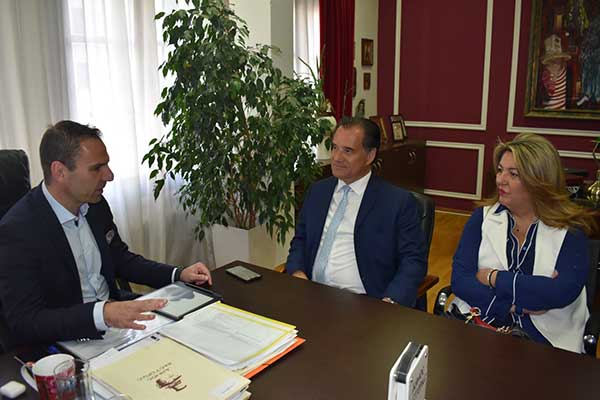 Επίσκεψη του Υπουργού Υγείας Άδωνι Γεωργιάδη στον Δήμαρχο Καστοριάς Γιάννη Κορεντσίδη