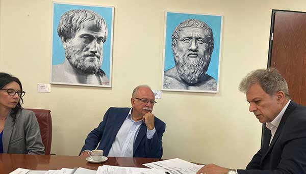 Ο Δημήτρης Παπαδημούλης επισκέφθηκε το Γιώργο Αμανατίδη