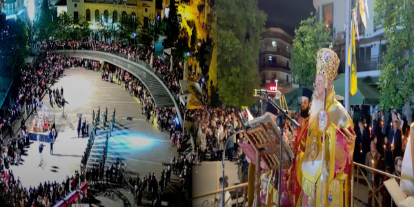 H Ανάσταση στην κεντρική πλατεία της Κοζάνης