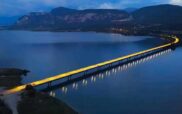 Φωτογραφία ημέρας: Η φωταγωγημένη γέφυρα Ρυμνίου!!!