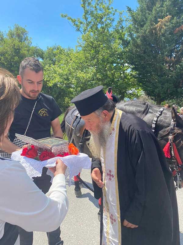 Μεταφορά λειψάνων του Αγίου Νικάνορα στην Ελάτη