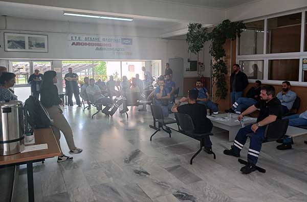 Στη Φλώρινα περιόδευσε η υποψήφια ευρωβουλευτής του ΚΚΕ Τίνα Κουζιάκη