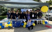 Ο εορτασμός της Ημέρας της Ευρώπης στη Φλώρινα με τους σχολικούς πρέσβεις του 2ου ΓΕΛ Φλώρινας 