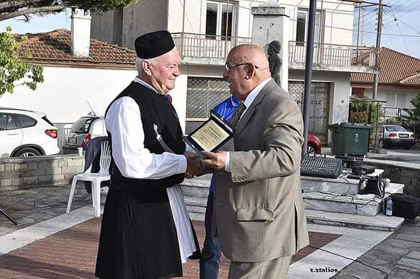 Τιμητική βράβευση του Δημήτριου Μπουκάλη