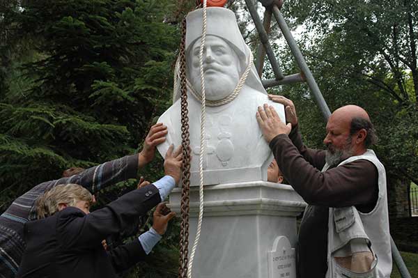 Η τοποθέτηση της προτομής του Φώτιου Καλπίδη στο Μουσείο Μακεδονικού Αγώνα