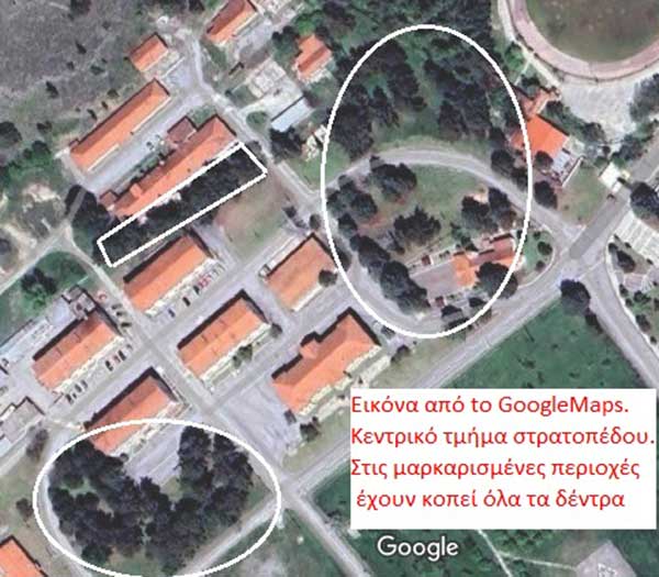 Οικολογική Κίνηση Κοζάνης: Ακατανόητη και απαράδεκτη η κοπή δεκάδων δέντρων στο στρατόπεδο Μακεδονομάχων