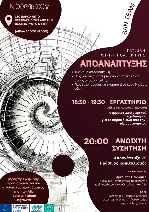Κοζάνη: Παρέμβαση στην πλατεία Συντάγματος με τίτλο: «Κάτι SAN Χωρική Πολιτική της Αποανάπτυξης»