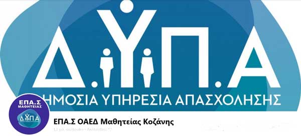 ΕΠΑ.Σ Κοζάνης: Συνεχίζονται οι αιτήσεις για εισαγωγή στις Επαγγελματικές Σχολές Μαθητείας της ΔΥΠΑ