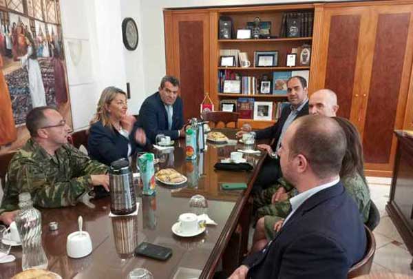 Επίσκεψη του Υφυπουργού Εθνικής Άμυνας & του Αρχηγού ΓΕΣ στον Αντιπεριφερειάρχη Καστοριάς
