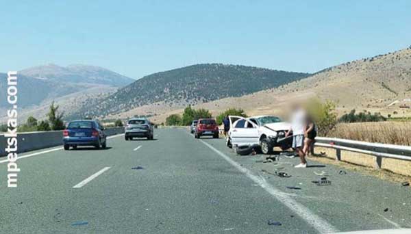 Τροχαίο ατύχημα στην Εγνατία στο τμήμα Κοζάνης – Καστοριάς