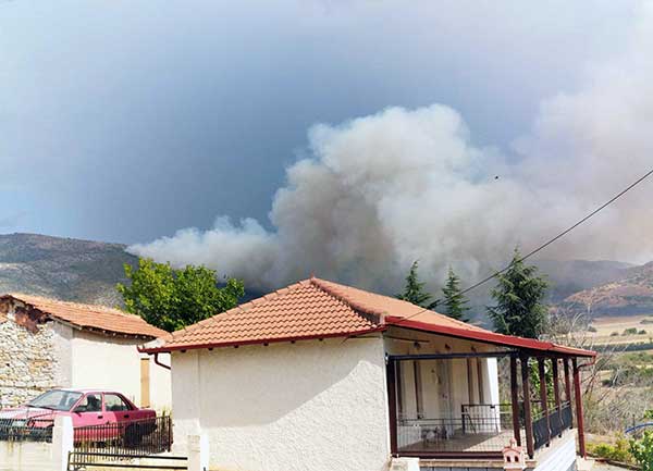 Αναζωπύρωση της φωτιάς στο Βέρμιο – Νέα επιχείρηση της Πυροσβεστικής