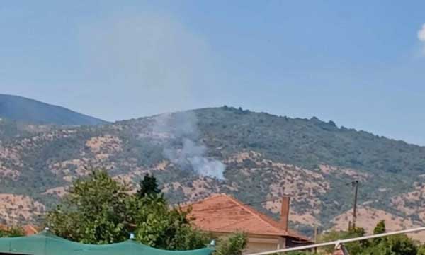 Φωτιά πίσω από την Ιερά Μονή Κοσμά του Αιτωλού μεταξύ Άρδασσας- Κρυόβρυσης