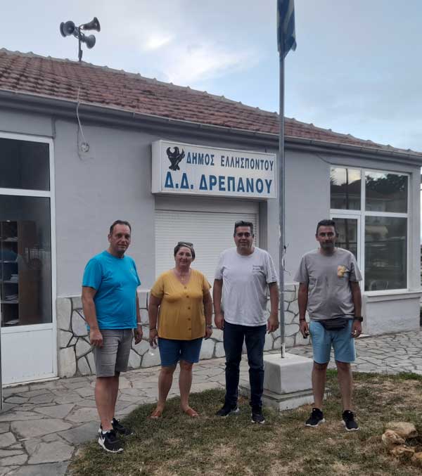 Δρέπανο: Επίσκεψη του Αντιπεριφερειάρχη Τεχνικών Έργων κ. Χάρη Γκοβεδάρου