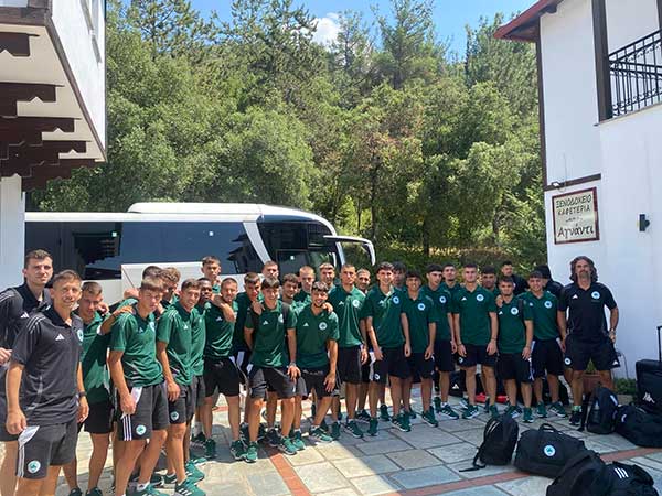 H ομάδα Κ19 του Παναθηναϊκού για προετοιμασία στο Βελβεντό