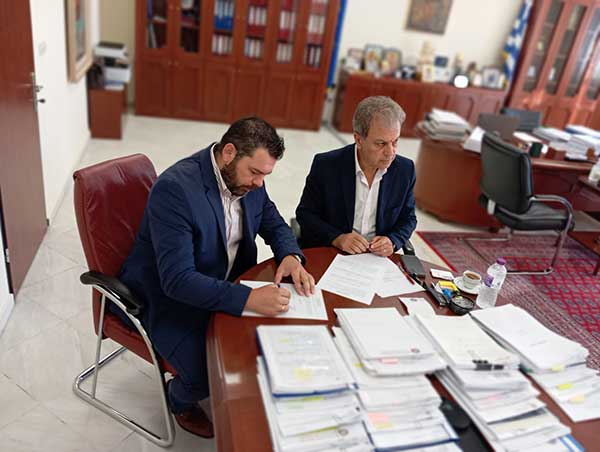 Δ.Ε.Υ.Α. Βοΐου: Υπογράφηκε η προγραμματική σύμβαση με τίτλο “Προμήθεια υλικών για την αντικατάσταση τμήματος αποχέτευσης εντός της Δ.Ε. Νεαπόλεως”