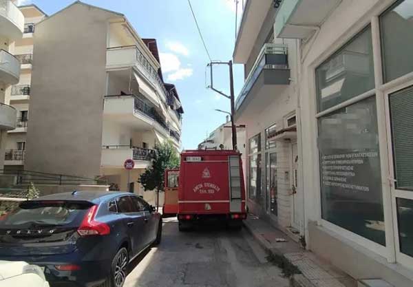 Φωτιά σε διαμέρισμα στην Κοζάνη επί της οδού Ν. Δελιαλή