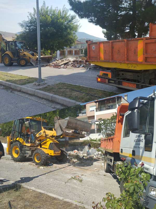 Στην απομάκρυνση των κενωθέντων περιπτέρων στην Νέα Χαραυγή προχώρησε ο Δήμος Κοζάνης