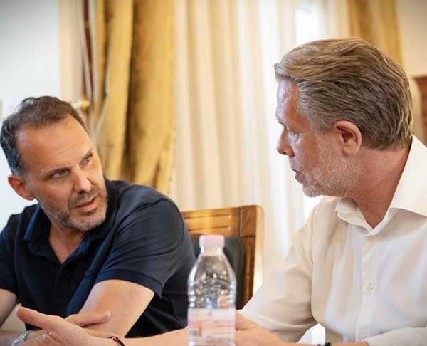 Ο Περικλής Αλειφέρης με τον Παύλο Γερουλάνο