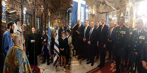 Η δοξολογία της 28ης Οκτωβρίου στο Μητροπολιτικό Ναό Αγίου Νικολάου