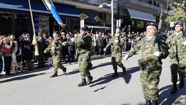 Η συμμετοχή του στρατού στην παρέλαση της 28ης Οκτωβρίου στην Κοζάνη