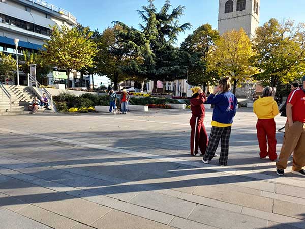 Διαφημιστικά γυρίσματα στην κεντρική πλατεία της Κοζάνης