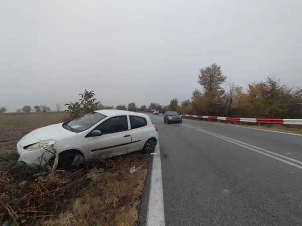 Εκτροπή αυτοκίνητου στην Εθνική Οδό Κοζάνης – Λάρισας