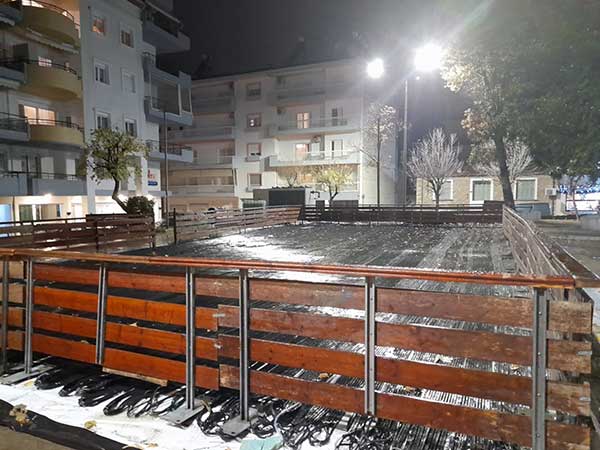 Ετοιμάζεται το παγοδρόμιο στα Αλώνια