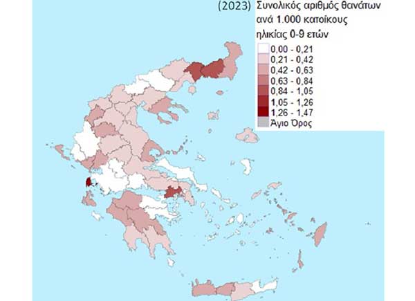 Ποια Π.Ε. της Δυτικής Μακεδονίας σημειώνει τη μεγαλύτερη θνησιμότητα;