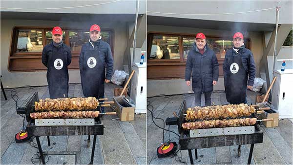Ο σύλλογος Γρεβενιωτών Κοζάνης ο Αιμιλιανός ξεκίνησε το ψήσιμο του κεμπάπ ( σουγλιμάδα)