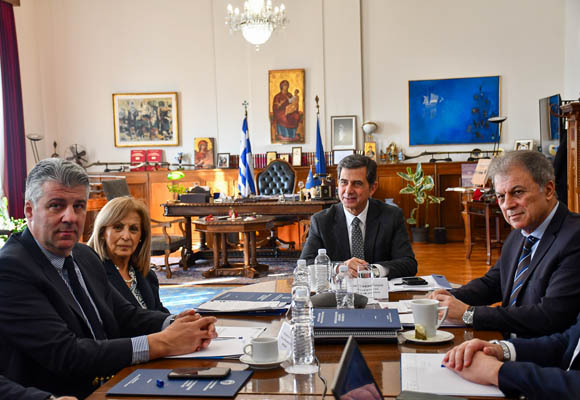 Η ισόρροπη περιφερειακή ανάπτυξη στο επίκεντρο της σύσκεψης εργασίας του ΥΜΑΘ Κωνσταντίνου Π. Γκιουλέκα με τους Περιφερειάρχες Κεντρικής Μακεδονίας, Δυτικής Μακεδονίας, Ανατολικής Μακεδονίας και Θράκης