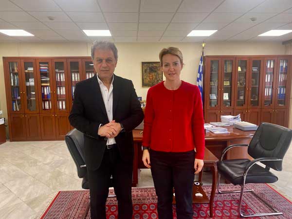 Συνάντηση του Γιώργου Αμανατίδη με την Αλεξάνδρα Σδούκου