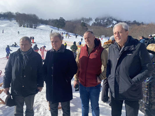 Στο Εθνικό Χιονοδρομικό Κέντρο Βασιλίτσας ο Περιφερειάρχης Γιώργος Αμανατίδης
