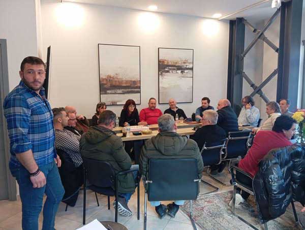 Κοπή πρωτοχρονιάτικης πίτας με τους Προέδρους των Δημοτικών Κοινοτήτων του Δήμου Σερβίων