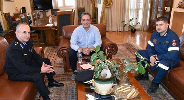 Συνάντηση με τον νέο Διοικητή της Περιφερειακής Πυροσβεστικής Διοίκησης Δ. Μακεδονίας είχε ο Δήμαρχος Κοζάνης