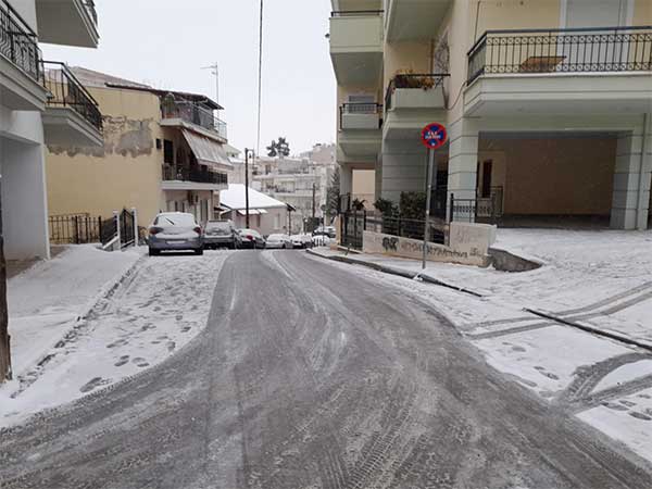 Η εικόνα στους δρόμους της Κοζάνης